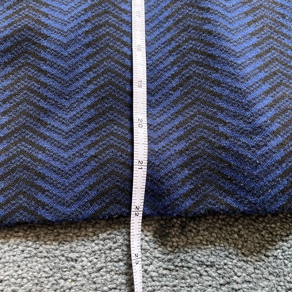 BCBGMaxAzria Blue and Black Pencil Skirt - Picture 4 of 5